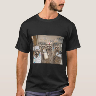 T-shirt Infirmière drôle Raton Laveur Infirmière en salle