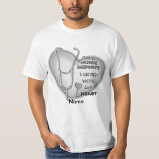 T-shirt Infirmière du coeur gris