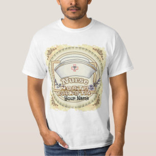 T-shirt Infirmière du Dakota du Nord