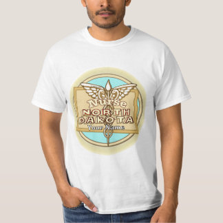 T-shirt Infirmière du Dakota du Nord Caducée