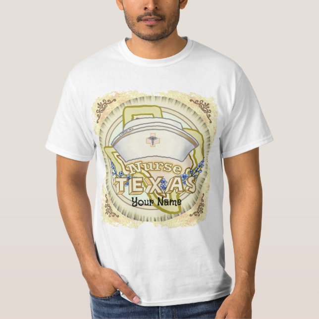 T-shirt Infirmière du Texas (Devant)
