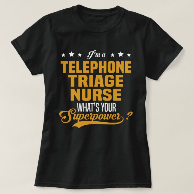 T-shirt Infirmière du triage téléphonique (Design devant)