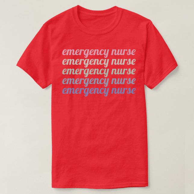 T-shirt Infirmière d'urgence (Design devant)