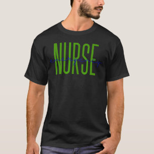 T-shirt Infirmière d'urgence Empreinte de léopard Er Infir