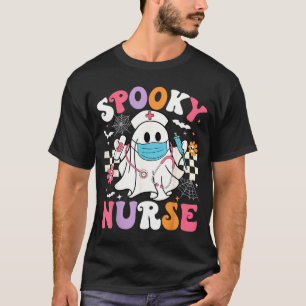 T-shirt Infirmière effrayante Halloween Fantôme Mignonne G