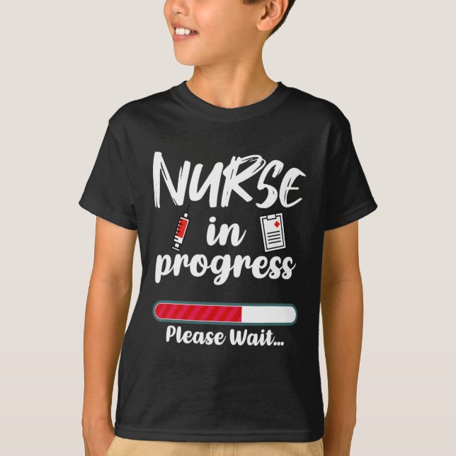 T-shirt Infirmière en cours Chargement Funny Nursing Schoo (Devant)