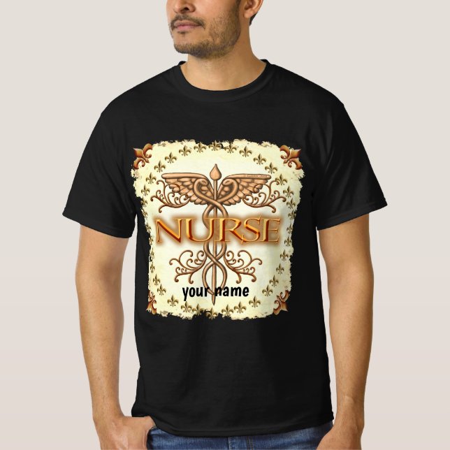 T-shirt Infirmière en cuivre (Devant)