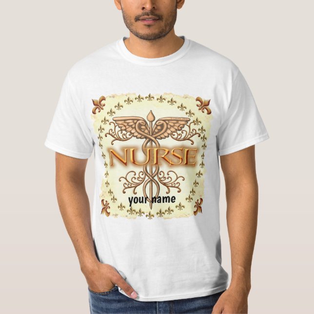 T-shirt Infirmière en cuivre (Devant)