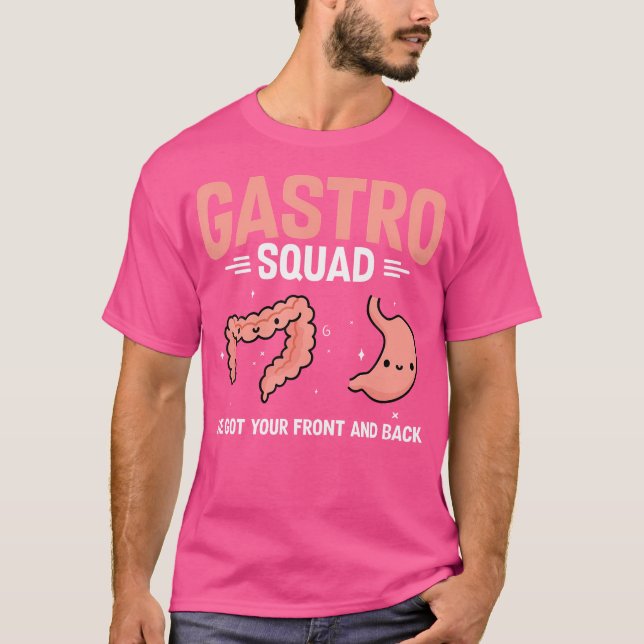 T-shirt Infirmière en gastroentérologie Gastro Squad Endos (Devant)