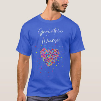 T-shirt Infirmière en gériatrie Assistant Médicale Coeur 1