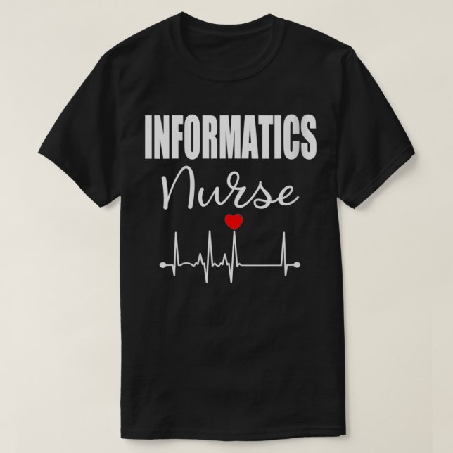T-shirt Infirmière en informatique pour femmes Cadeau de s (Design devant)