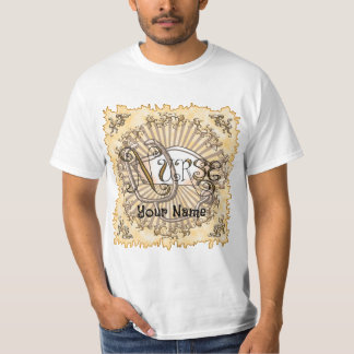 T-shirt infirmière en lettres d'or