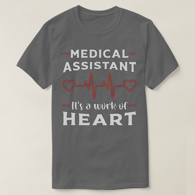 T-shirt Infirmière en médecine cardiaque adjointe Médicale (Design devant)