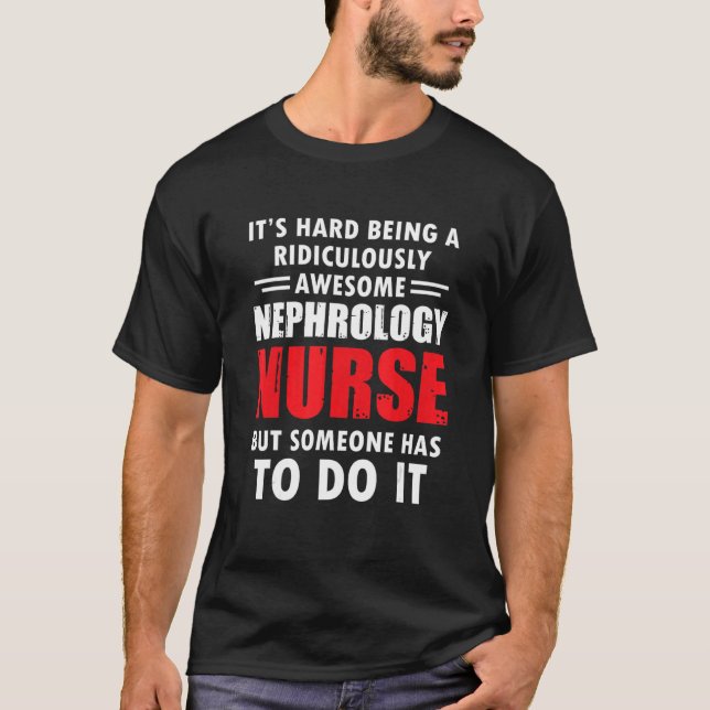 T-shirt Infirmière en néphrologie Dialyse Infirmière RN (Devant)