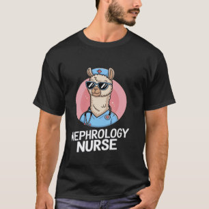 T-shirt Infirmière en néphrologie drôle Lama Héros de la p