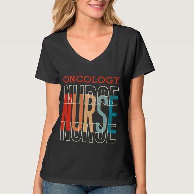 T-shirt Infirmière en oncologie (Devant)