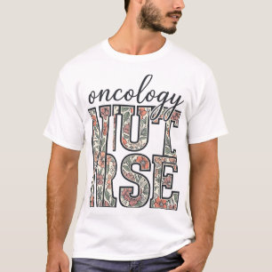 T-shirt Infirmière en oncologie Floral Vintage