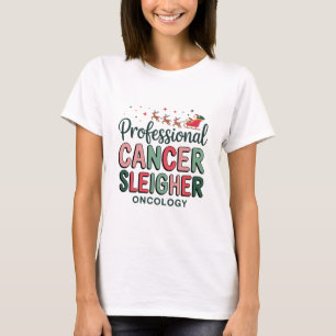 T-shirt Infirmière en oncologie Noël Cancer Chimiothérapie