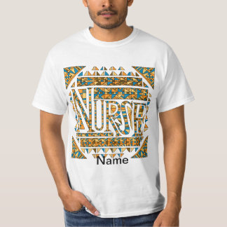 T-shirt Infirmière en or Patchwork