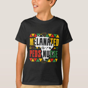T-shirt Infirmière en pédiatrie mélanisée Mois de l'histoi