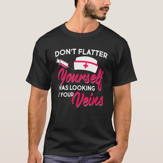 T-shirt Infirmière en phlébotomie drôle Technicien Rn (Devant)