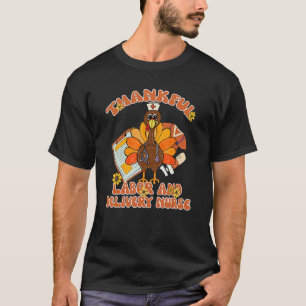 T-shirt Infirmière en salle d'accouchement Dinde Reconnais