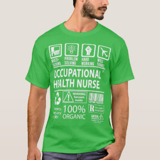 T-shirt Infirmière en santé au travail Multitâche J