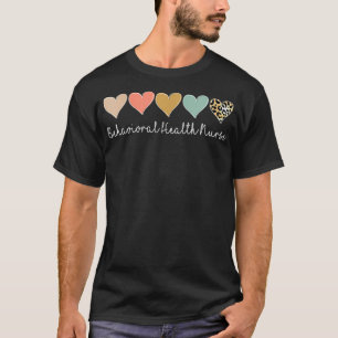 T-shirt Infirmière en santé comportementale, Leopard psych