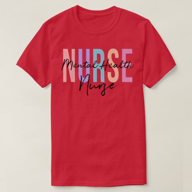 T-shirt Infirmière en santé mentale Infirmière en psychiat (Design devant)