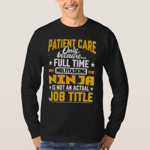T-shirt Infirmière en soins aux patients Titre du poste