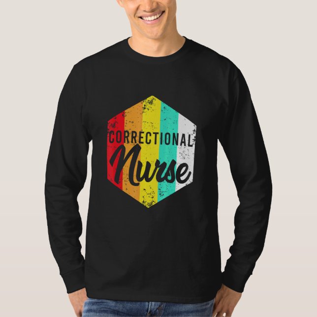 T-shirt Infirmière en soins correctionnels n° 3 (Devant)