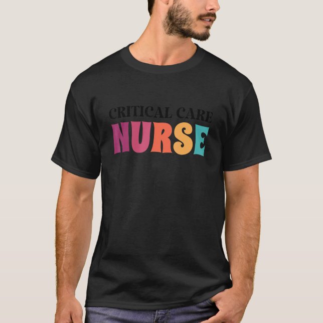 T-shirt Infirmière En Soins Critiques Cc Infirmière Rn Soi (Devant)