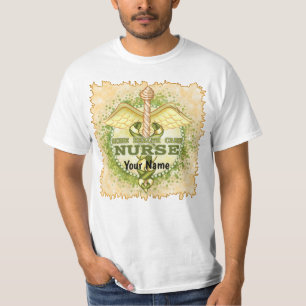 T-shirt Infirmière en soins de santé à domicile en or cadu