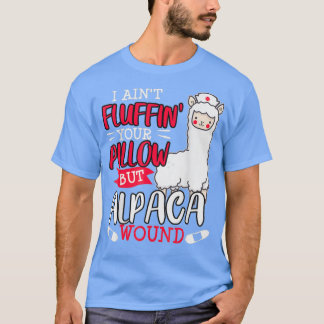 T-shirt Infirmière en soins de santé drôle Alpaca Llama Pu
