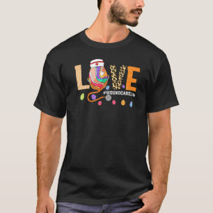 T-shirt Infirmière en soins de santé Plaid Love Stethoscop