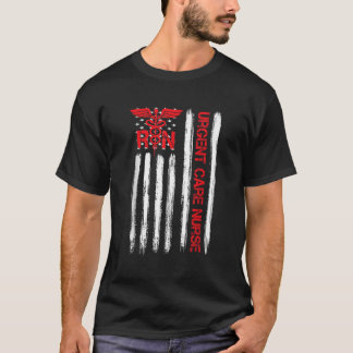 T-shirt Infirmière en soins d'urgence American Flag RN Nur