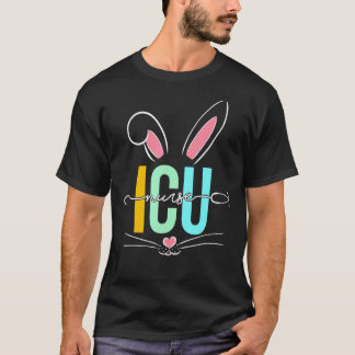 T-shirt Infirmière en soins intensifs lapin oreilles steth