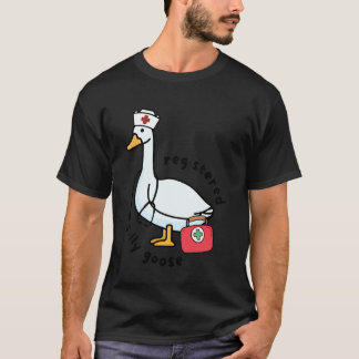 T-shirt Infirmière enregistrée Stéthoscope Fou Canard Infi