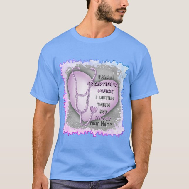 T-shirt infirmière exceptionnelle de Purple Heart (Devant)
