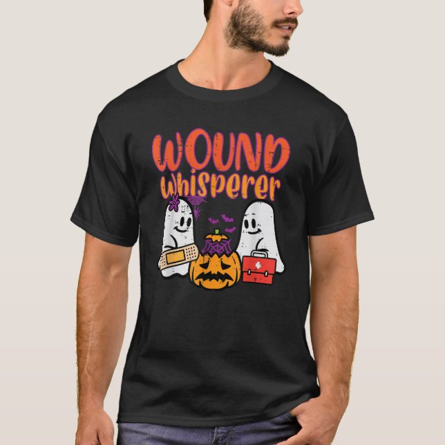T-shirt Infirmière fantôme Chuchoteuse de plaies Infirmièr (Devant)