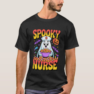 T-shirt Infirmière fantôme effrayante Funny Halloween Bonb