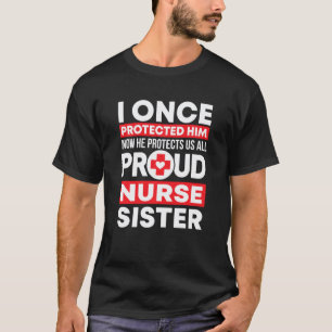 T-shirt Infirmière fière soeur amour Rn frère