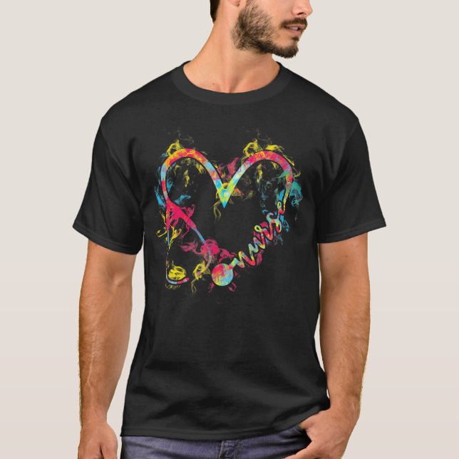 T-shirt Infirmière Flamme Coeur (Devant)