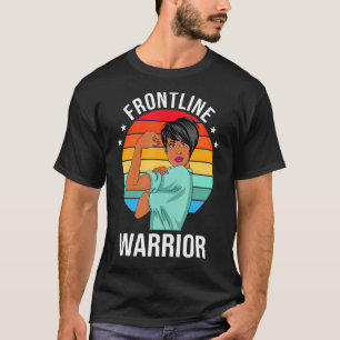 T-shirt Infirmière Frontline Guerrier Fier Cna Soins de sa