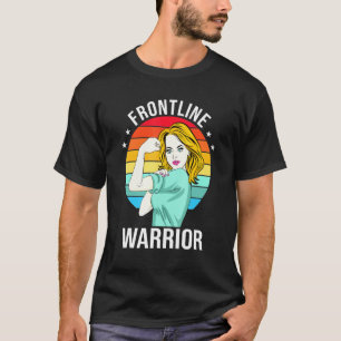 T-shirt Infirmière Frontline Guerrier Fier Cna Soins de sa