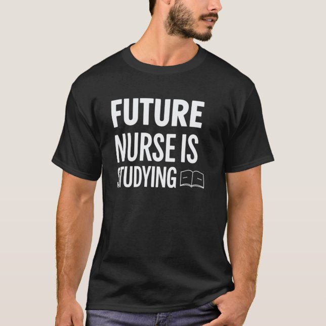 T-shirt Infirmière future étudie (Devant)