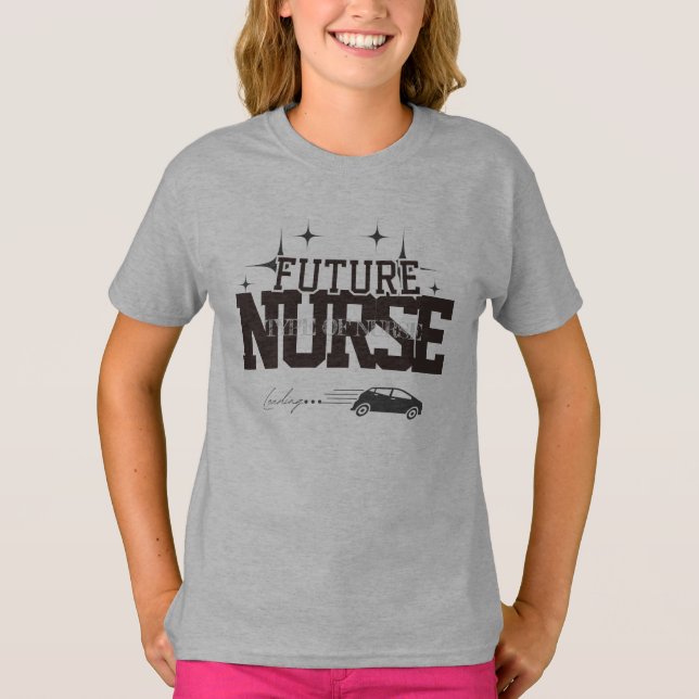 T-shirt Infirmière future - Vie d'infirmière Étudiante en  (Devant)