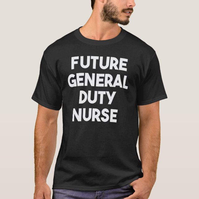 T-shirt Infirmière générale future (Devant)