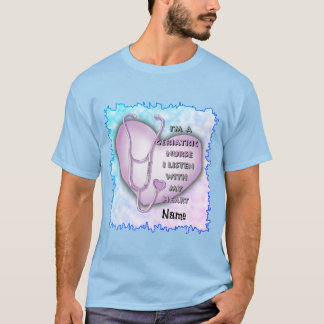 T-shirt Infirmière gériatrique du coeur pourpre