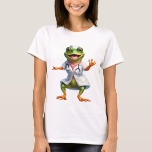 T-shirt Infirmière grenouille 7, grenouille, médecin, crap